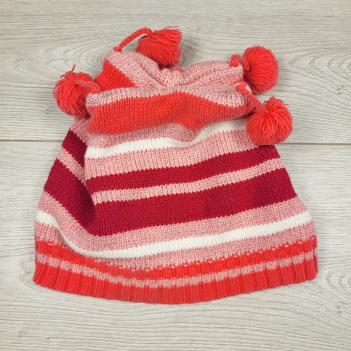 MAWA1 - Children's Place striped fleece lined toque. Approx 6-8 years