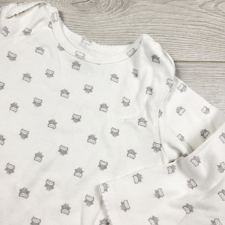 MAWA1 - Carters white bodysuit with owls. Size 24 months