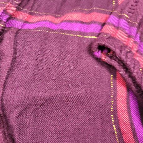 NGVU1 - Japna plum coloured plaid dress. Size 5/6