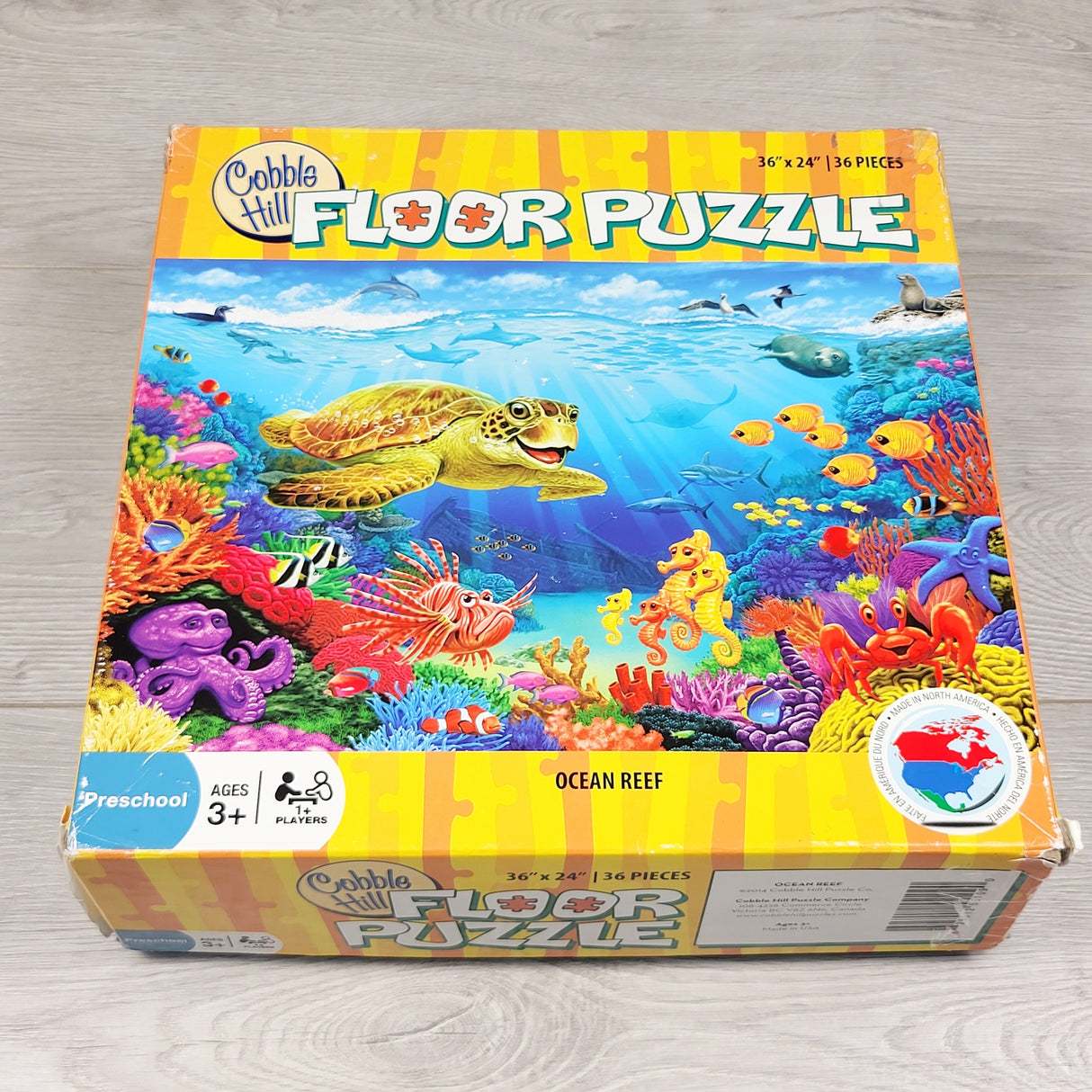 KLJ3 - Cobble Hill ocean life floor puzzle. 🍁