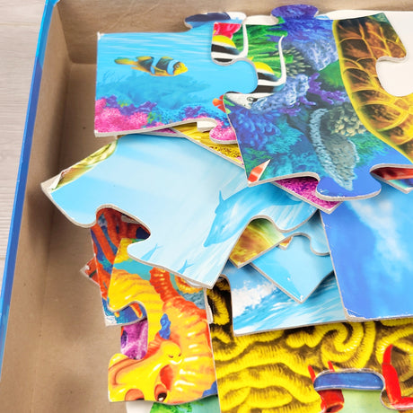 KLJ3 - Cobble Hill ocean life floor puzzle. 🍁