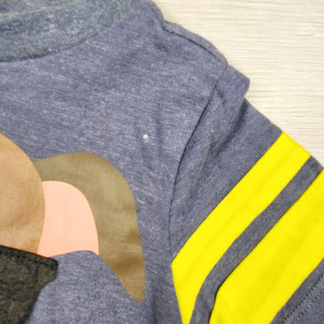 JLSN1 - Young Awesome blue t-shirt dog. Size 2T