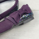 ADMX1 - George purple flats with glitter accents. Size 7