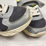 JLMB2 - Carters grey and black light up dinosaur shoes. Size 9