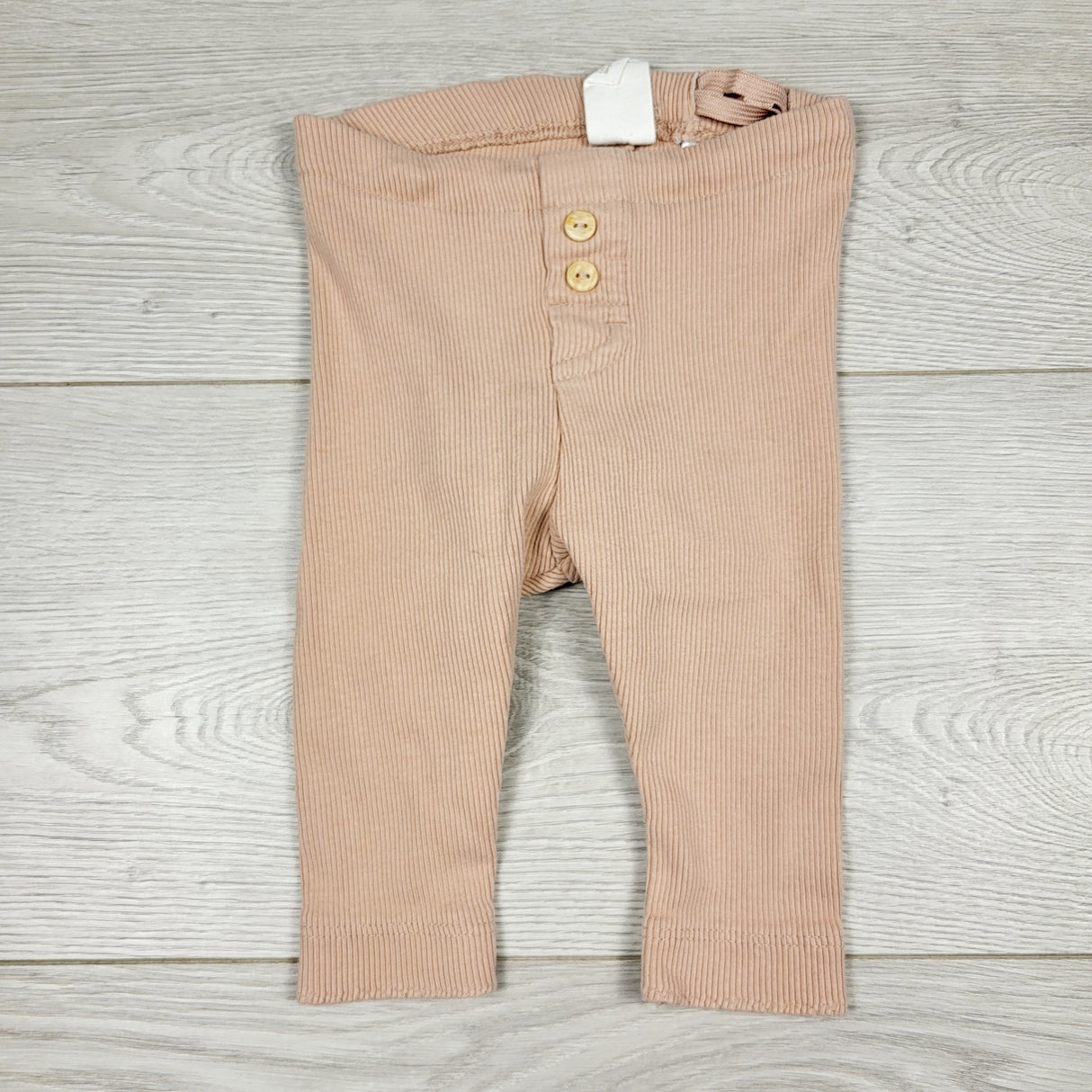 ECRS2 - H and M pink ribbed leggings. Size 2-4 months
