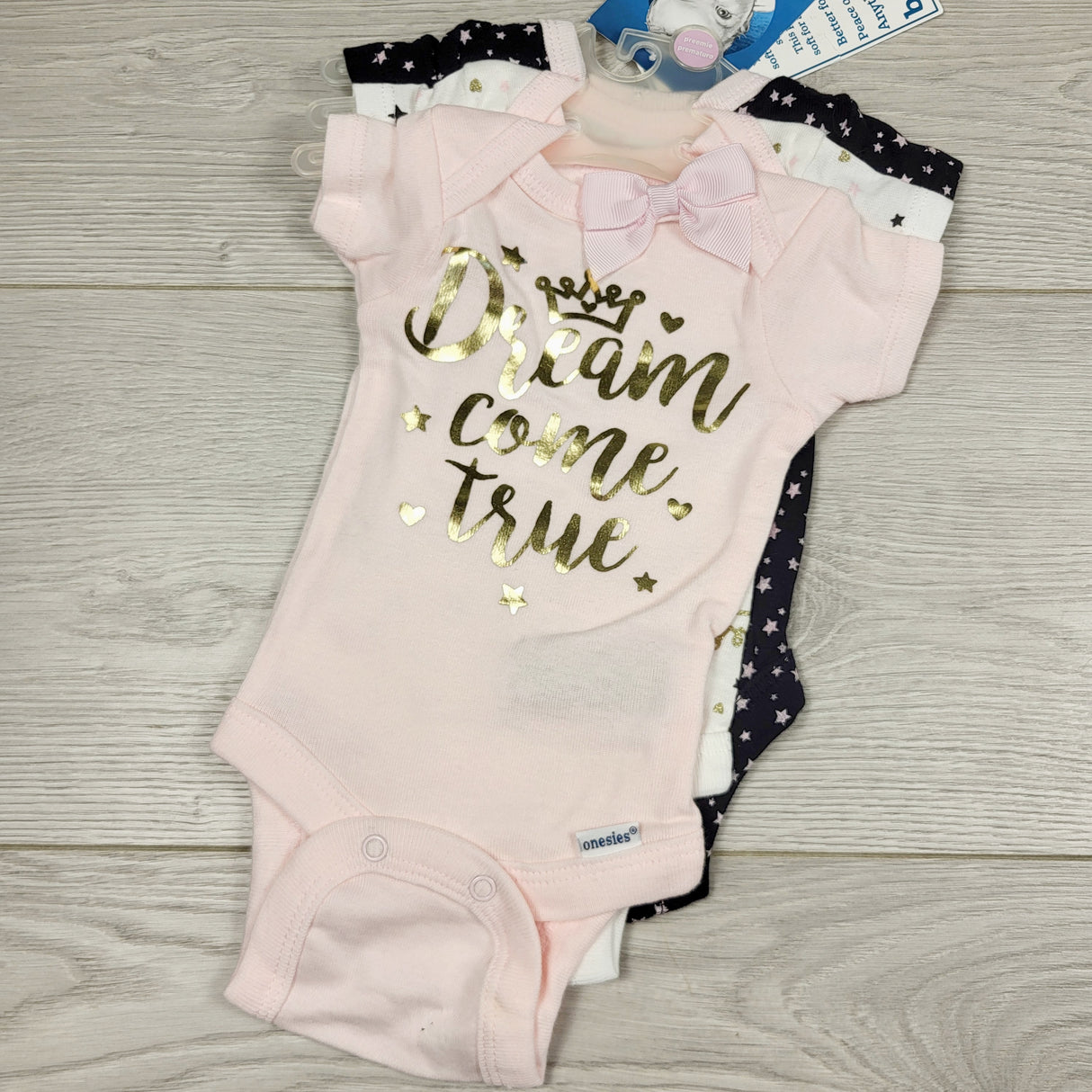 ECRS2 - NEW - Gerbe 3pc bodysuit set. PREEMIE size