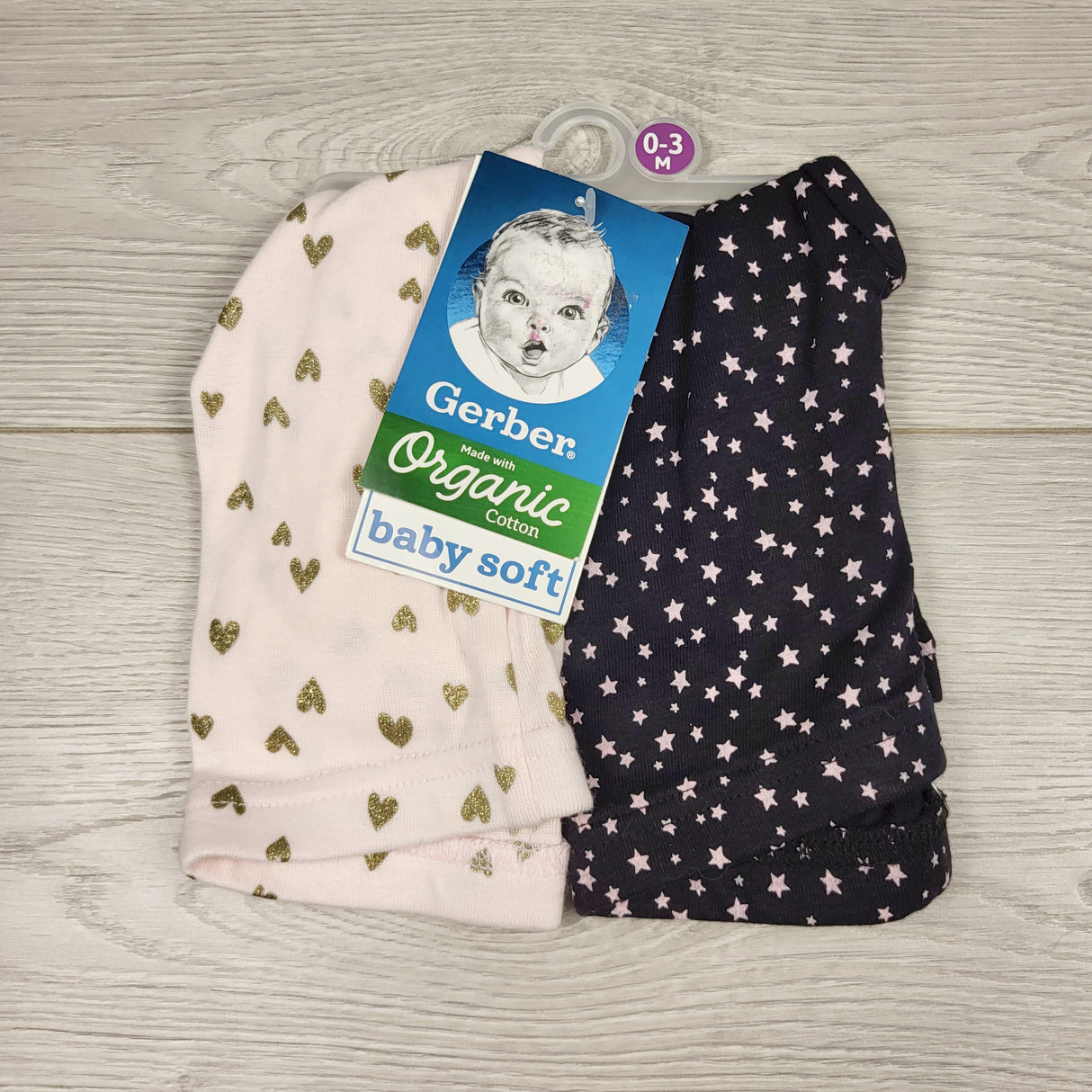 ECRS2 - NEW - Gerber 2pc leggings set. Size 0-3 months