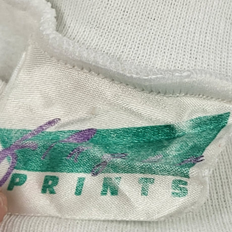 DMKY1 - Vintage white Canada sweatshirt with motorcycle. Size medium