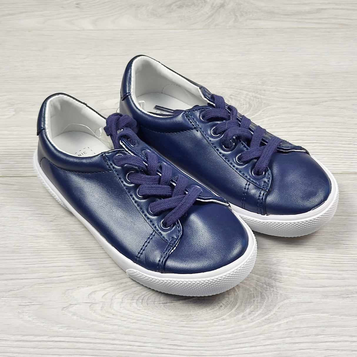 DMKY2 - Janie and Jack navy lace up shoes. Size 10