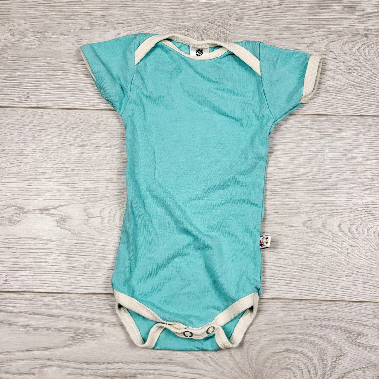 DMKY2 - Westcoast Baby blue bamboo bodysuit. Size 0-3 months 🍁