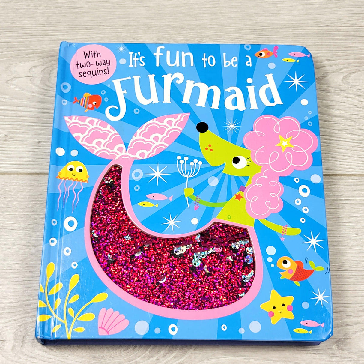 MIRE1 - It's Fun to be a Furmaid. Flip sequin board book