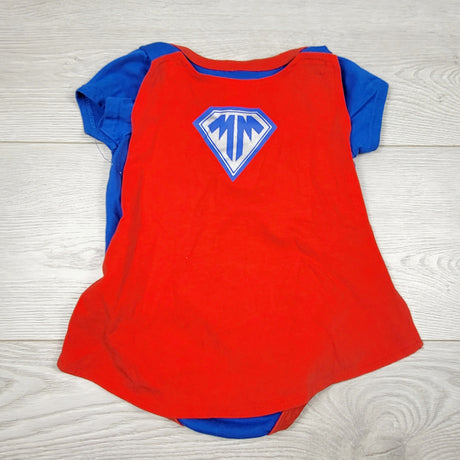 CHSP1 - Blue caped Mickey Mouse bodysuit. Size 6-12 months
