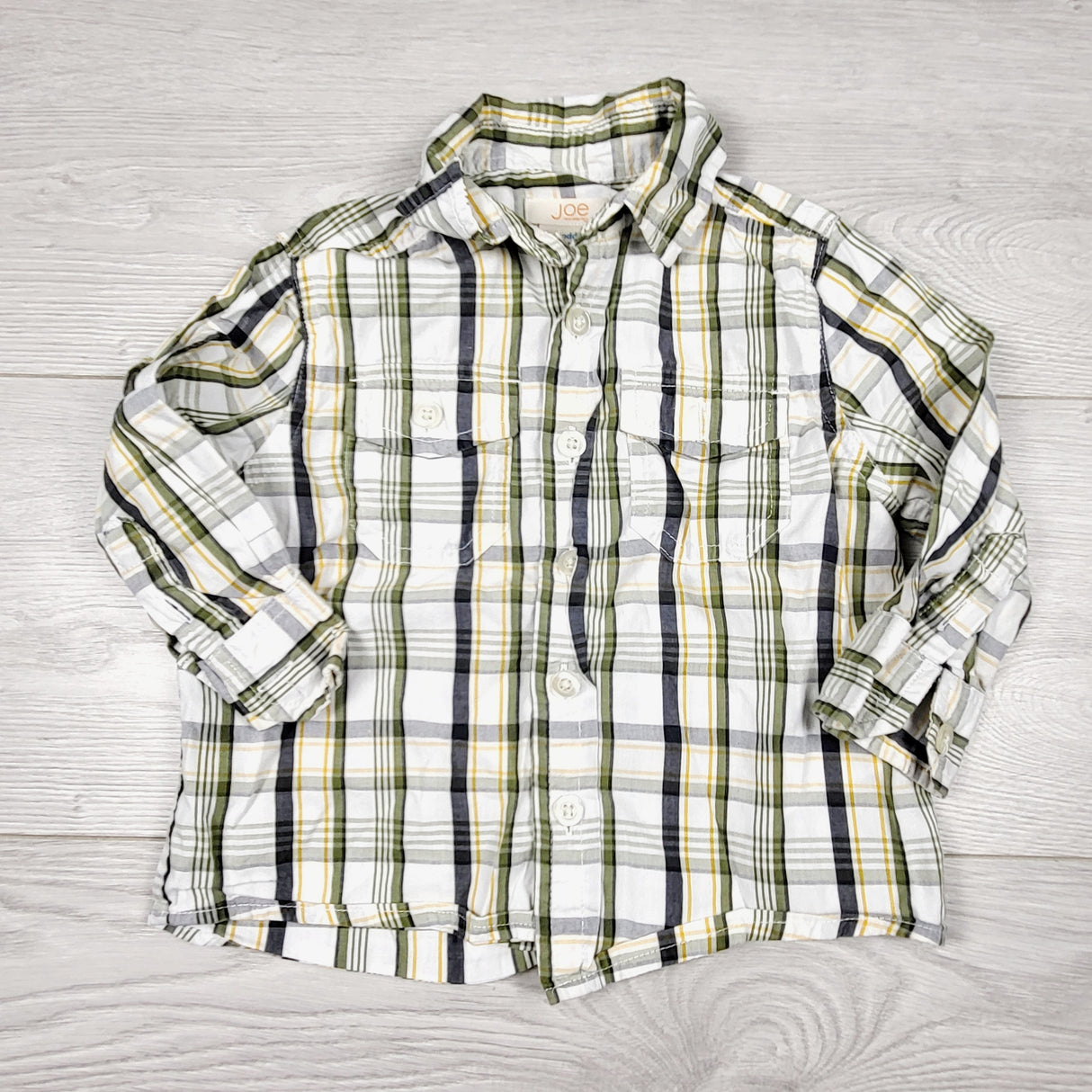 CHSP1 - Joe plaid button down shirt. Size 1 Year