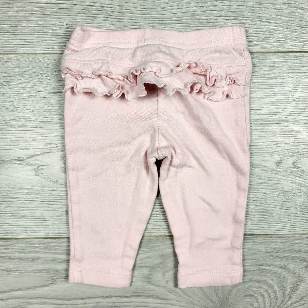 CCAM1 - Simple Joys pink leggings with ruffle bum. Size 0-3 months
