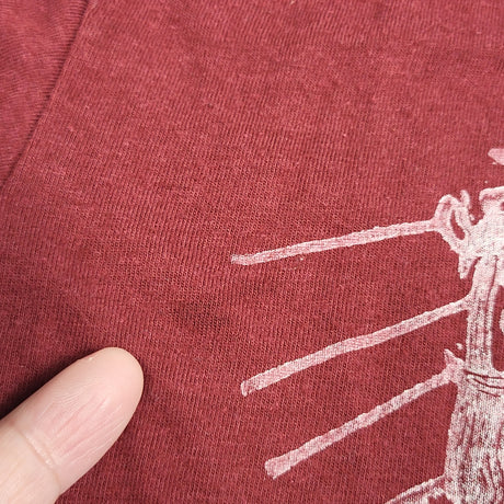 JGAL1- OMDL Coastal hand printed bamboo blend t-shirt. 4T 🍁