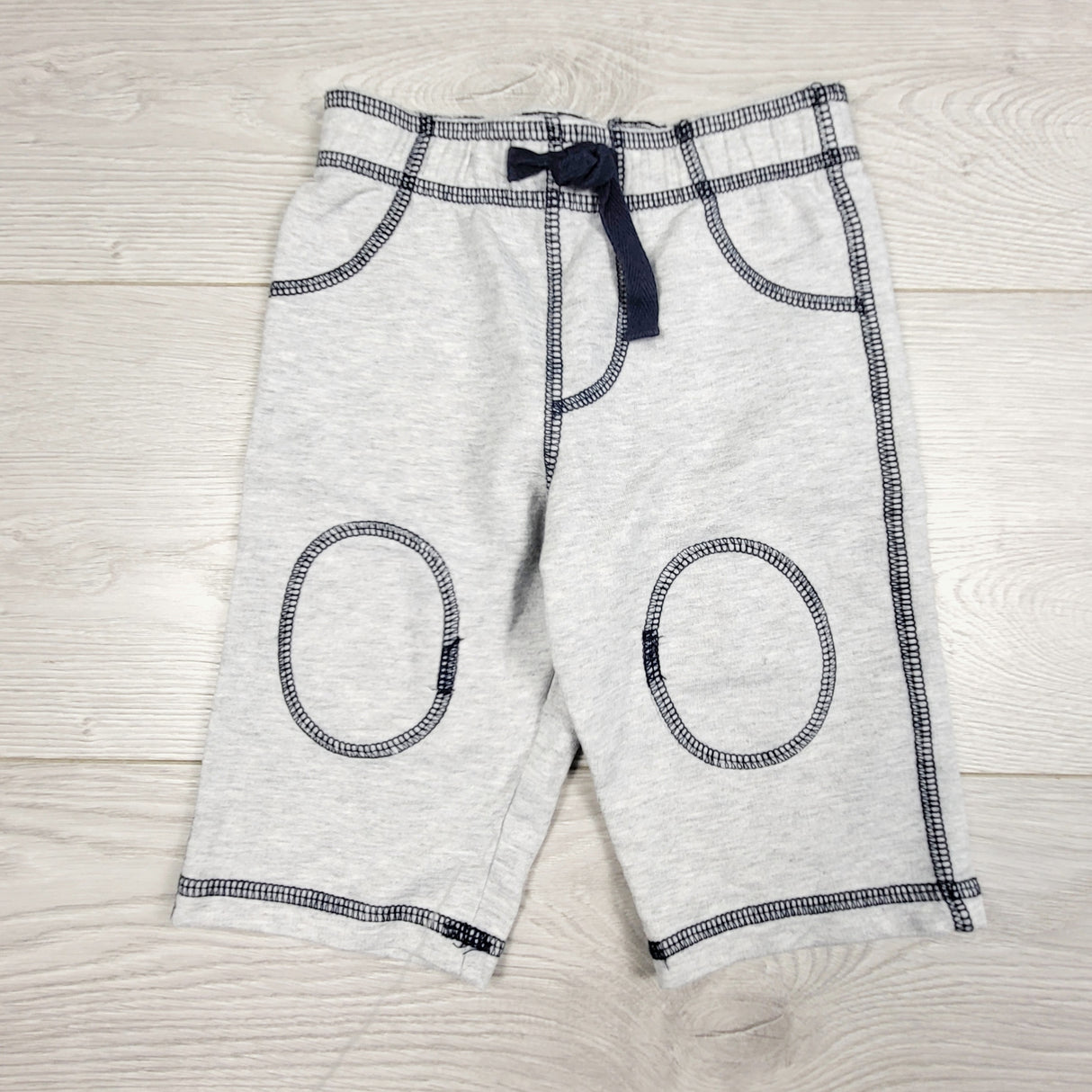 CHSP22 - First Impressions grey pants with navy trim. Size 3-6 months