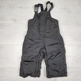 CBEN1 - Gap black fleece lined snow pants. Size 12-18 months