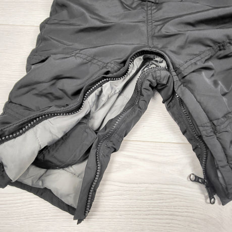 CBEN1 - Gap black fleece lined snow pants. Size 12-18 months