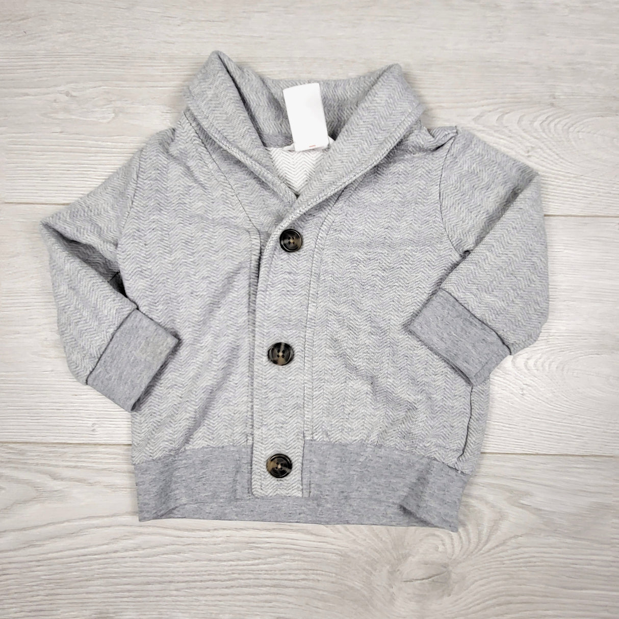 CBEN1 - Gap grey cotton cardigan. Size 6-12 months