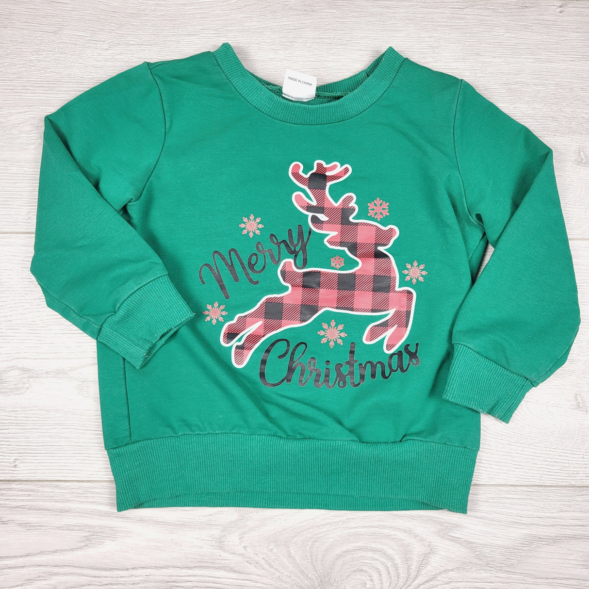 ALWE2 - PatPat green "Merry Christmas" sweatshirt. Size 18-24 months