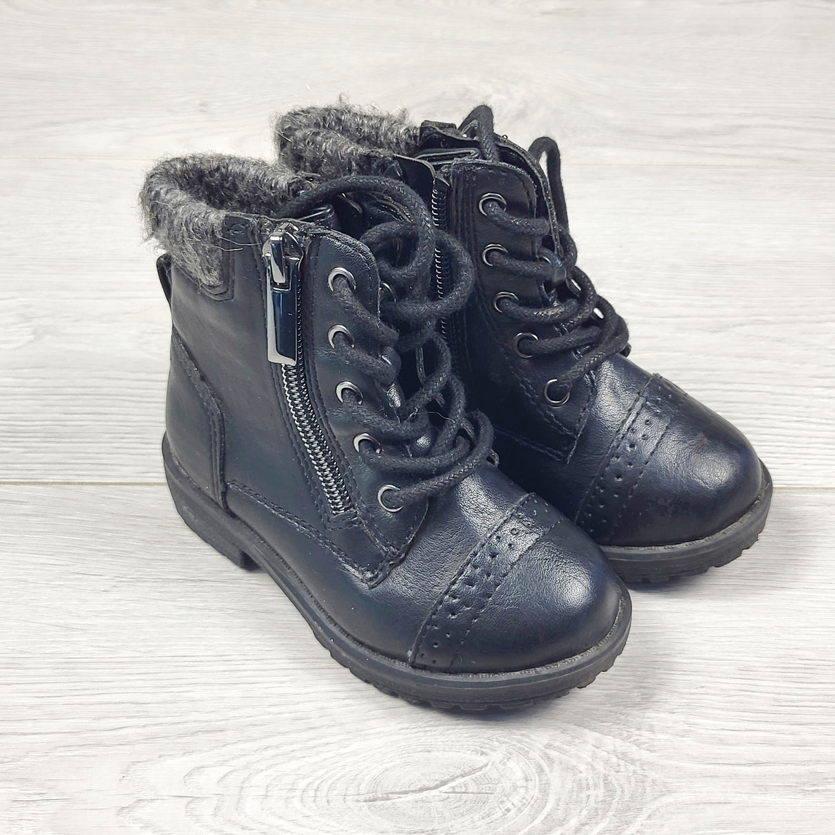 ALWE2 - Joe black side zipper boots. Size 6