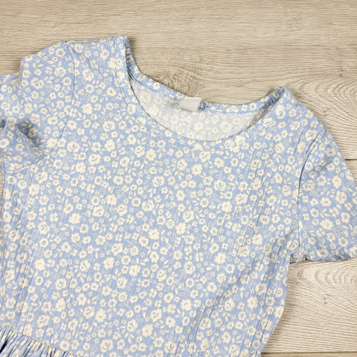 KTBL1 - Joe blue floral print rib knit dress. Size 7/8