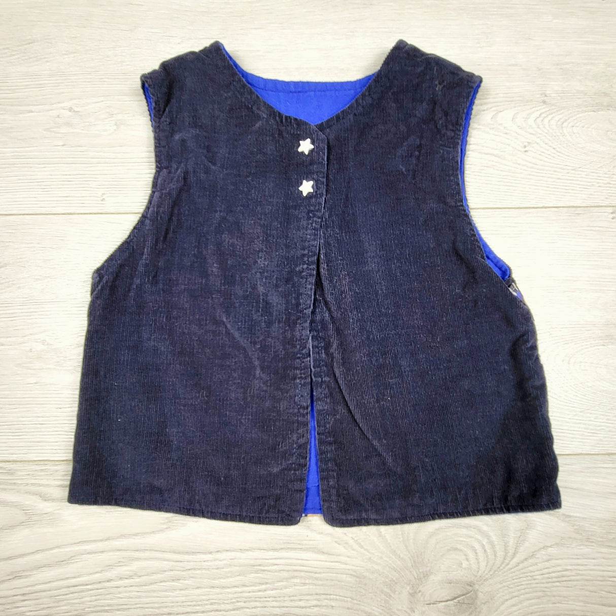 KTBL1 - Handmade navy corduroy best with Coraline. Sizes like a 5T
