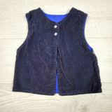 KTBL1 - Handmade navy corduroy best with Coraline. Sizes like a 5T