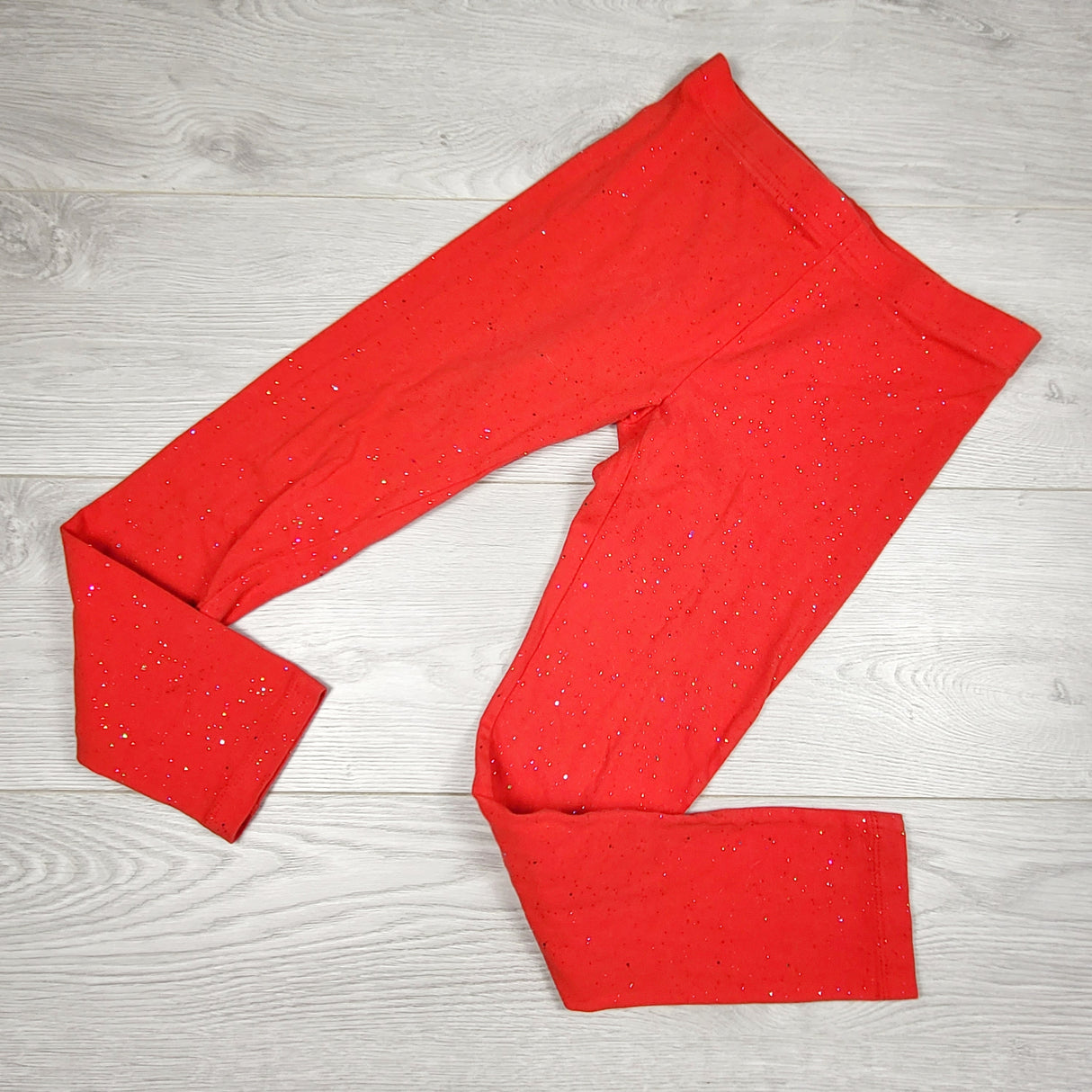 KTBL1 - Joe red leggings with sparkles. Size 7/8