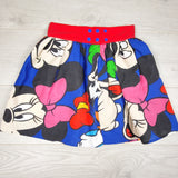 KTBL1 - Custom made blue Minnie Mouse skirt with 3 snap positions. Approx 6-10 years