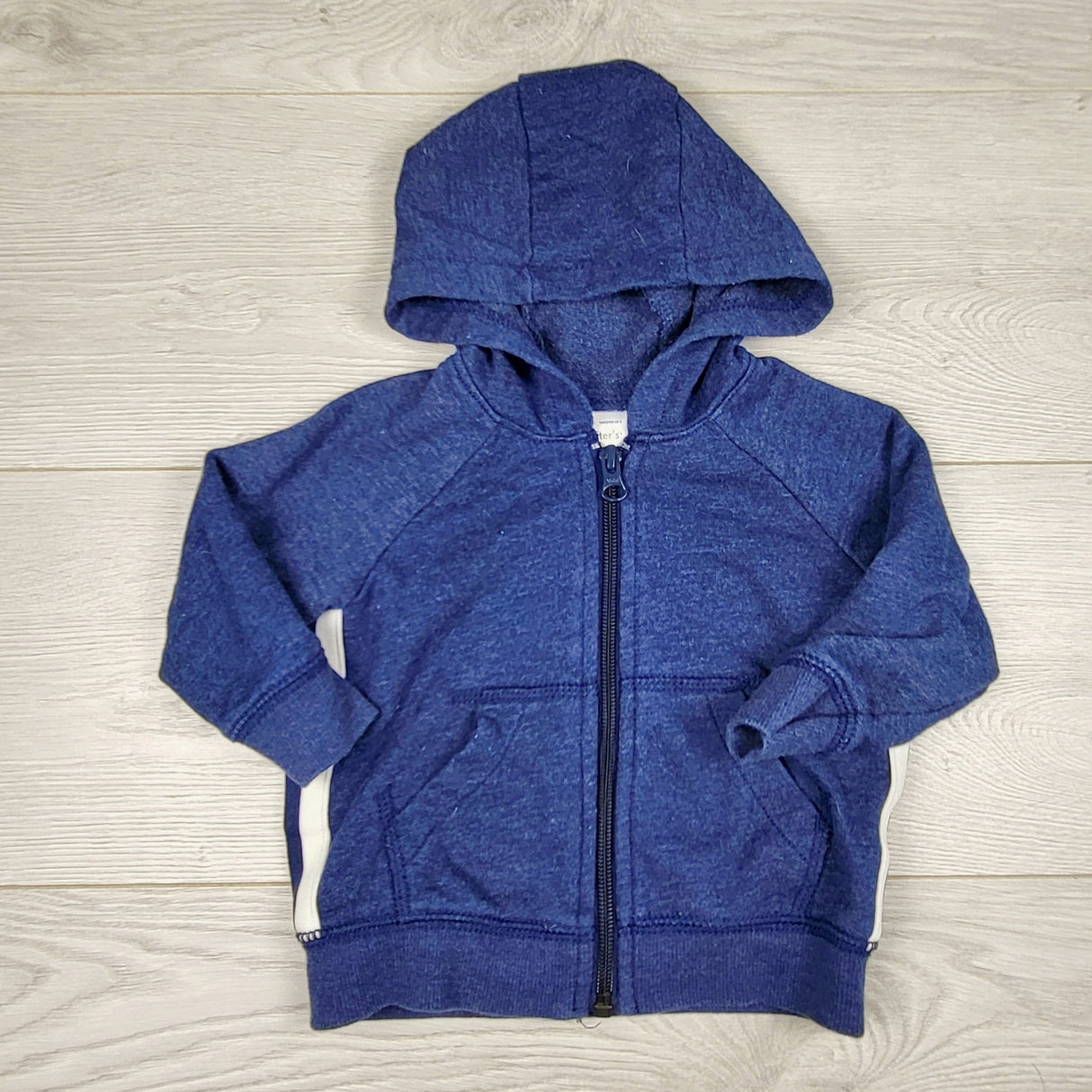 DOKN1 - Carters blue zip up hoodie. Size 9 months