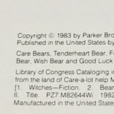 ALWE4 - Vintage 1983 Care Bears "The Witch Down the Street" hardcover book