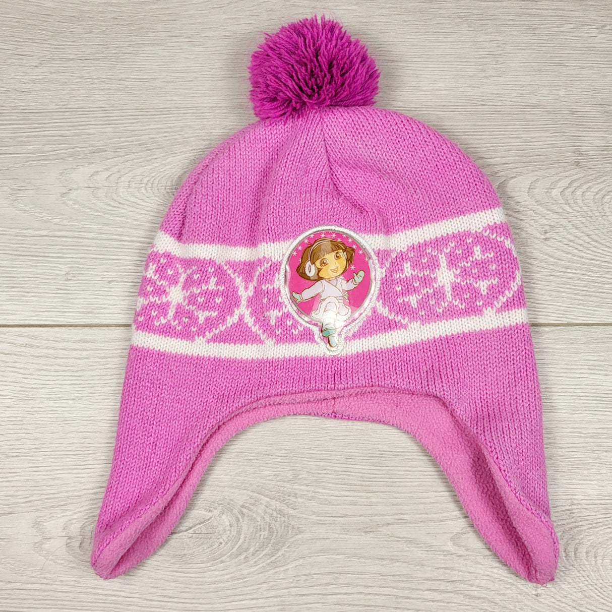 ALWE44 - Fleece lined Dora the Explorer toque. Toddler sized