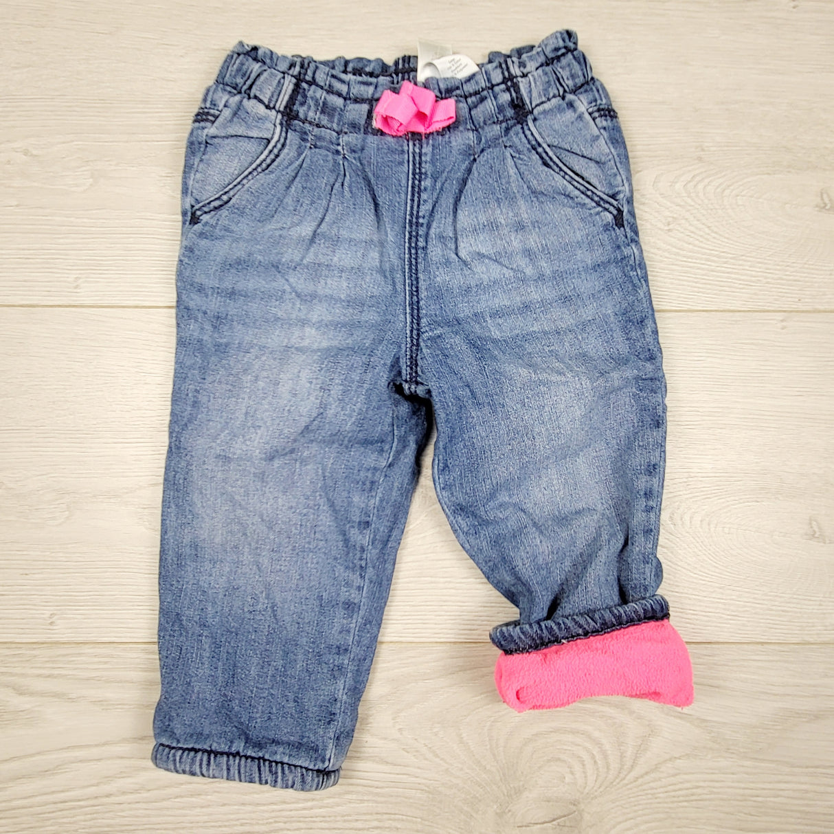 ALWE44 - Oshkosh fleece lined jeans. Size 12 months
