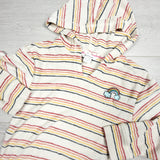 MHAN1 - Ripzone striped hooded terrycloth shirt. Size 6
