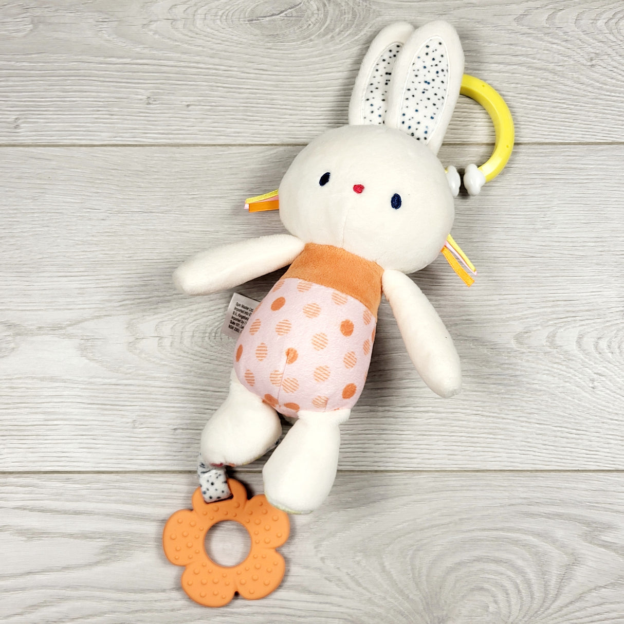MWLL2 - Gund Tinkle Crinkle Activity Plush Bunny stroller toy