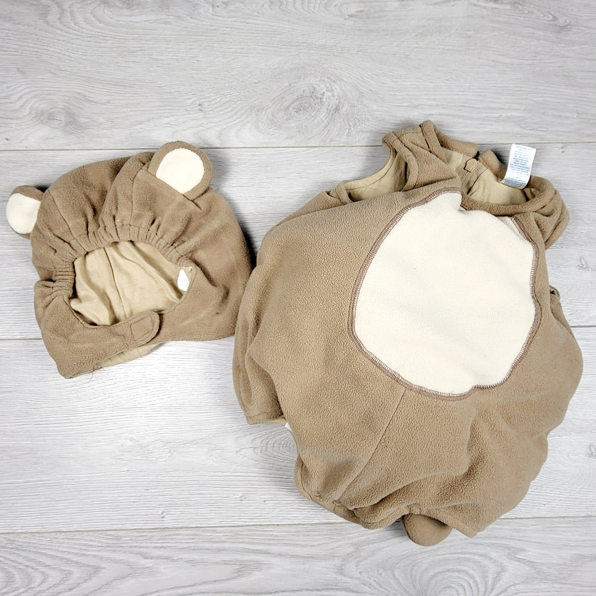 CSHR1 - Children's Place plush 2pc bear costume. Size 0-6 months