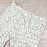MWLL3 - Child of Mine leggings with pale green hearts. Size 12 months