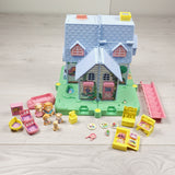 MHAN3 -  Vintage 1994 TAKARA Furry Families, Lion Family Enchanted Playhouse + furniture (sorry, no shipping)