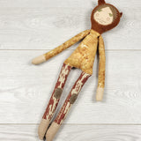MASO1 - Handmade cloth doll. Approx 12 inches tall
