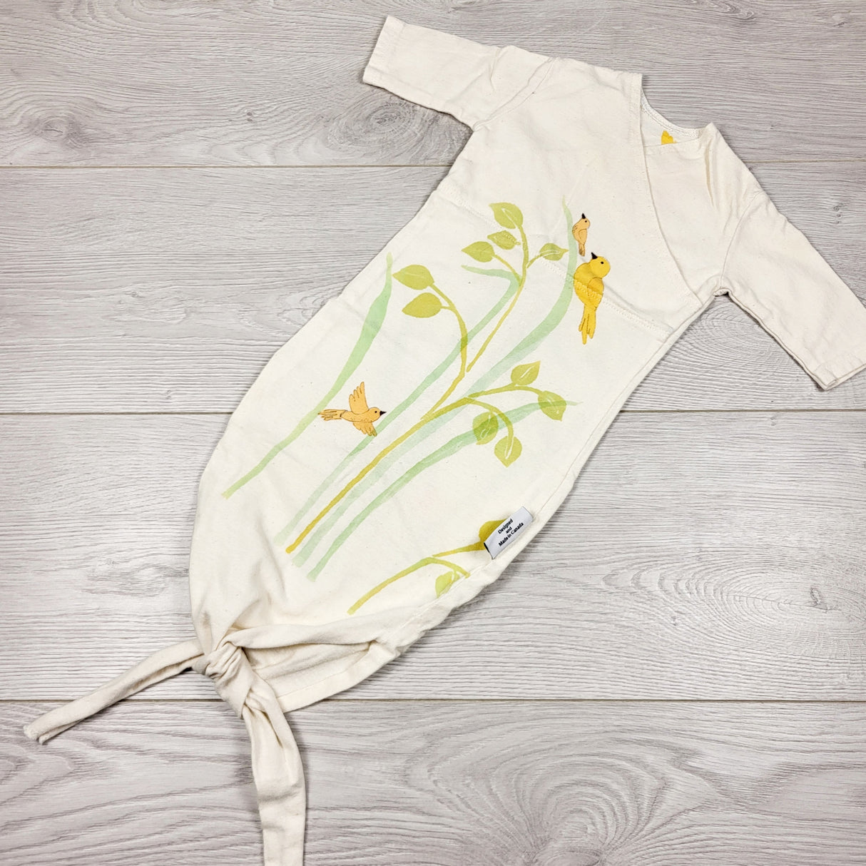 MASO2 - Botanical Bebe floral print knotted baby gown