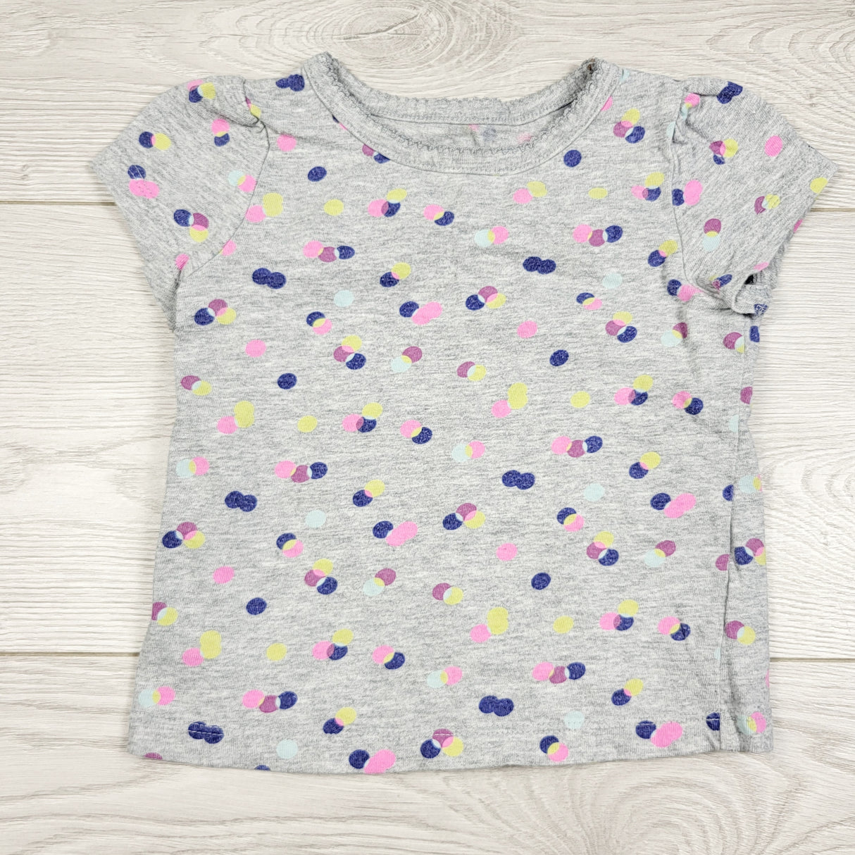 AMST3 - Circo grey polka dot t-shirt. Size 18 months