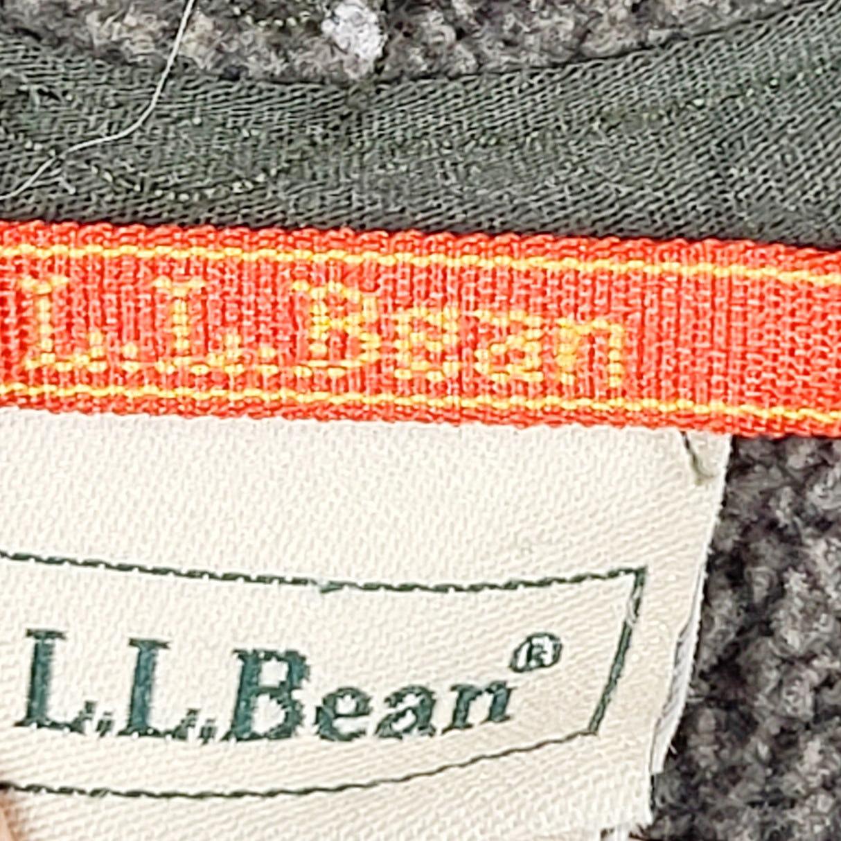 OAG1 - L.L. Bean colour block hooded sweater fleece. Size 14/16