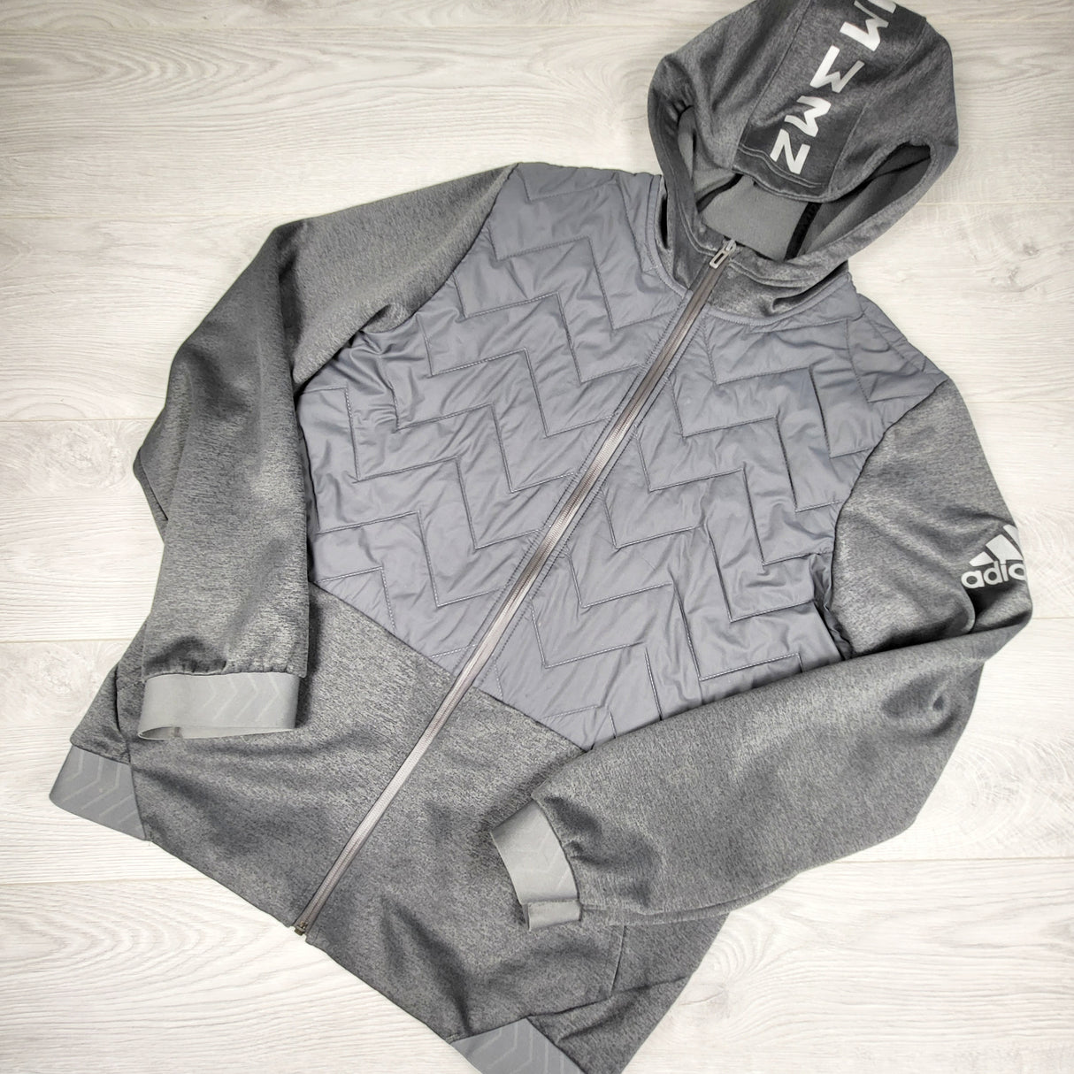 OAG1 - Adidas  Nemeziz hoodie with quilted accents. Youth XL