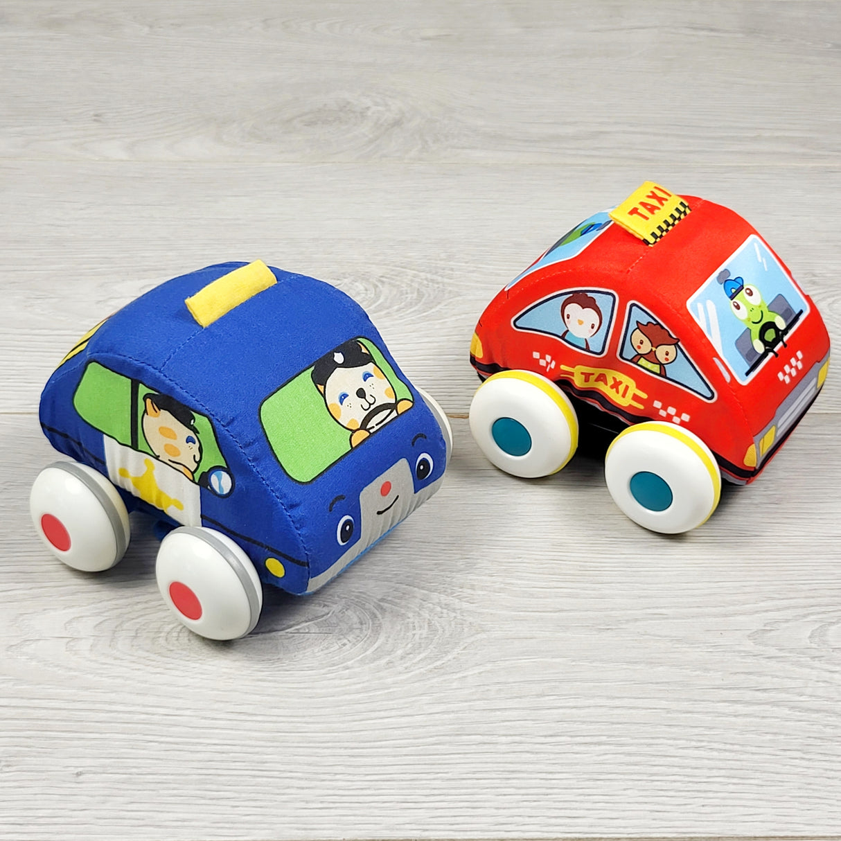 GFST4 - Pair of Melissa and Dougs soft K's Kids cars
