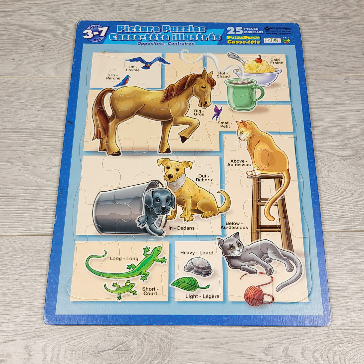 GFST4 - Puzzle Patch 25pc Animals tray style jigsaw puzzle