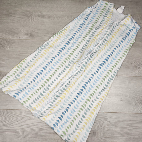 MWLL4 - Halo white patterned cotton sleep sack. Size 12-18 months