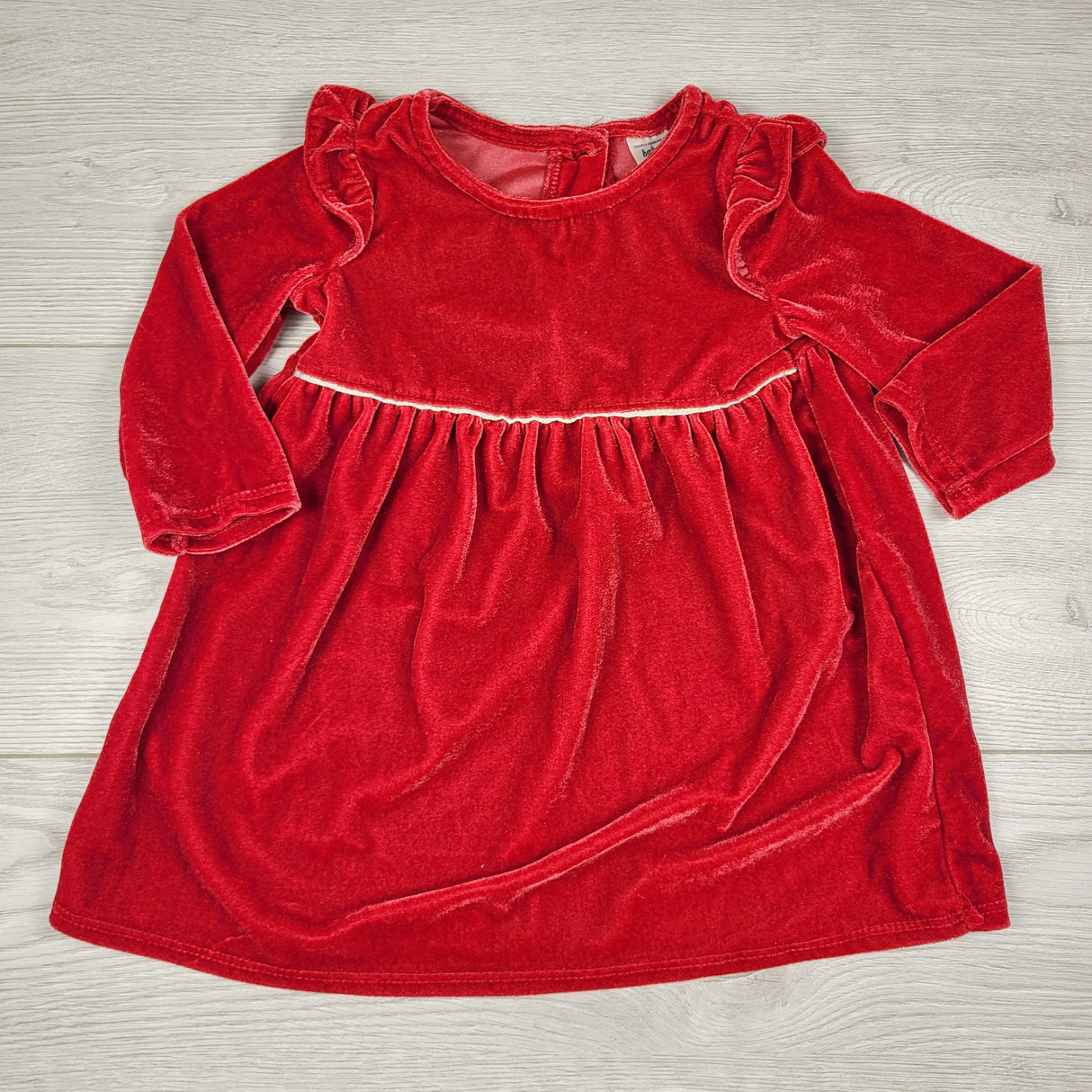 MWLL4 - Baby B'gosh red velvet dress. Size 12 months