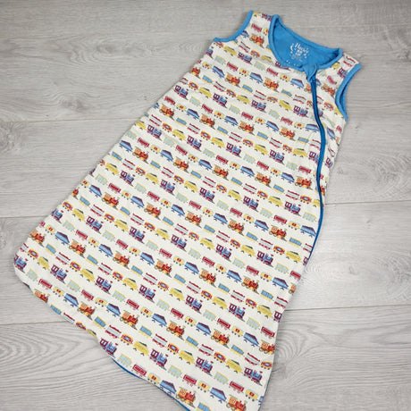 KAMG1 - Hatley sleep sack with trains. Size 6-12 months