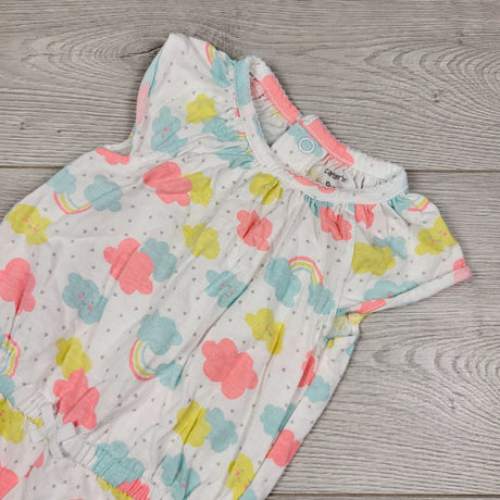 KAMG11 - Carters whte cloud romper. Size 9 months
